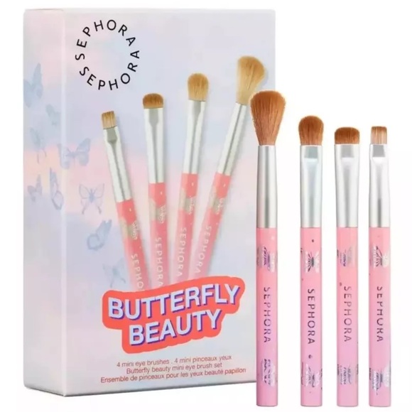 New In Box - SEPHORA COLLECTION Butterfly Beauty 4 Mini Eye Brush Set - Picture 1 of 6